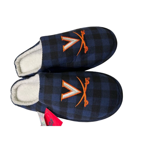 FOCO Men's Virginia Cavaliers NCAA Sherpa Lined Memory Foam Slippers L 9/10 - Picture 8 of 8